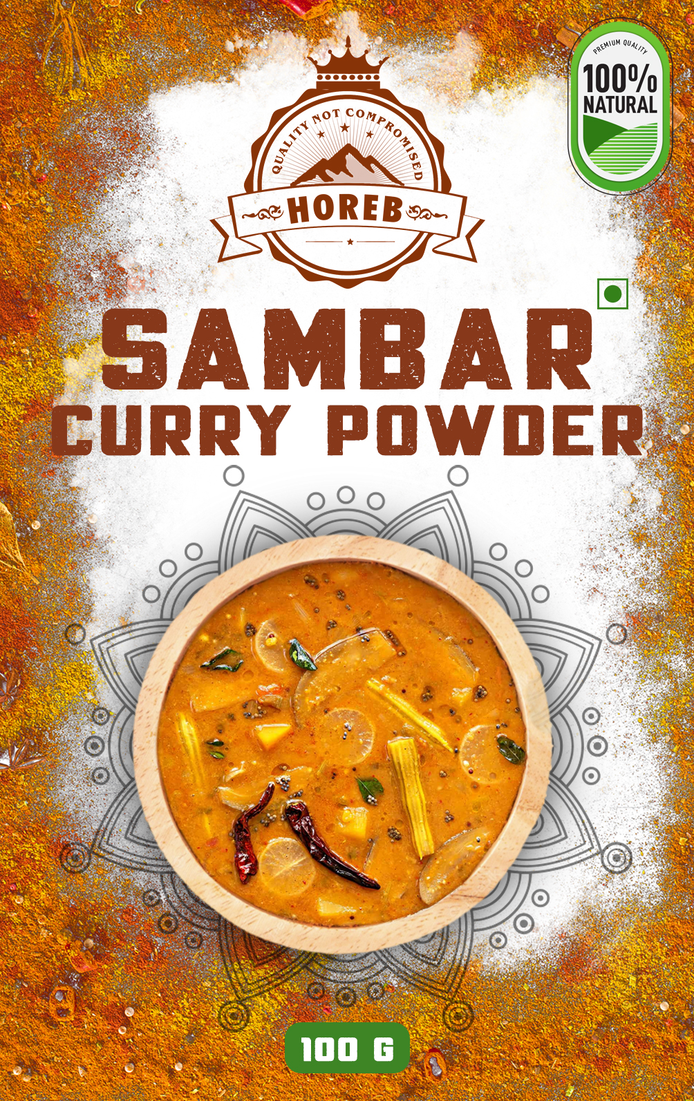 Sambar Curry Powder - Front